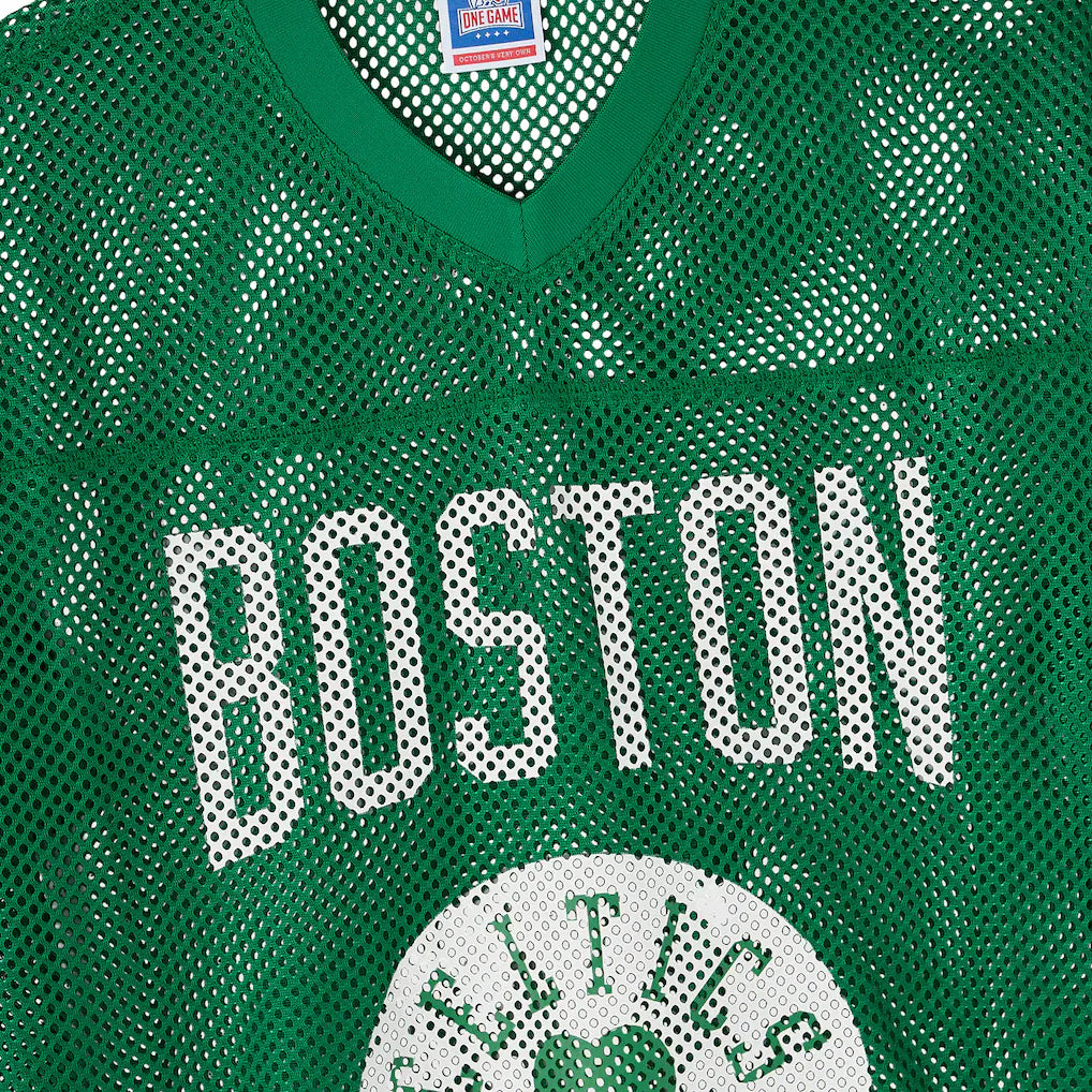 Boston Celtics OVO x NBA Mesh Football Fashion Green Jersey