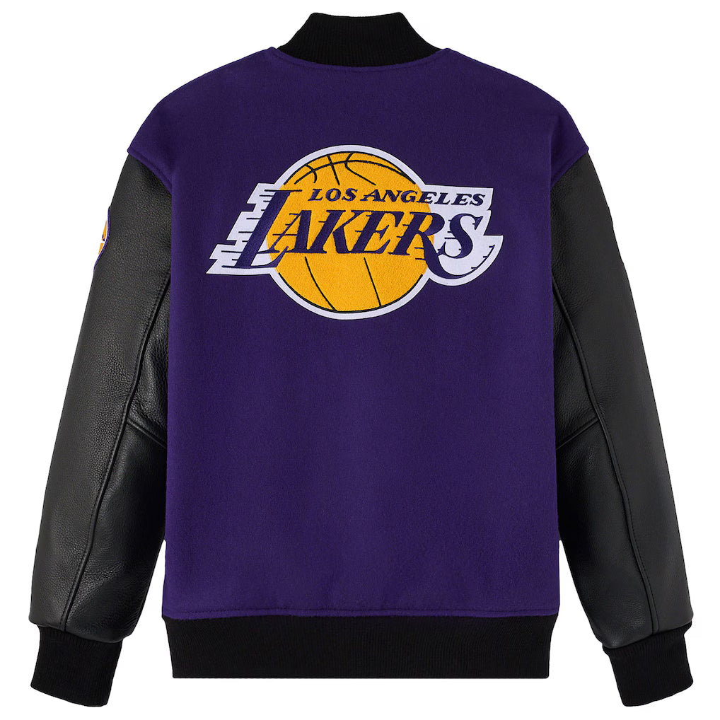Los Angeles Lakers OVO x NBA Purple Varsity Jacket