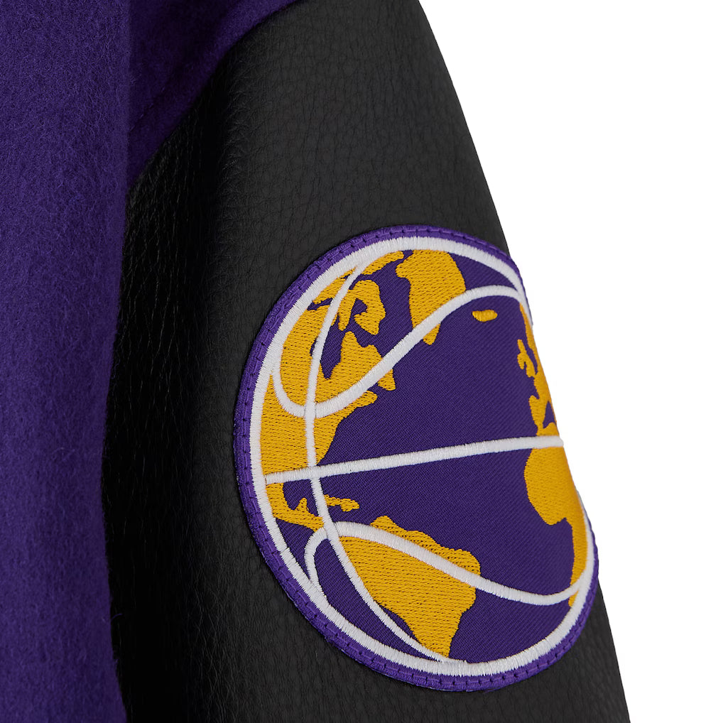 Los Angeles Lakers OVO x NBA Purple Varsity Jacket