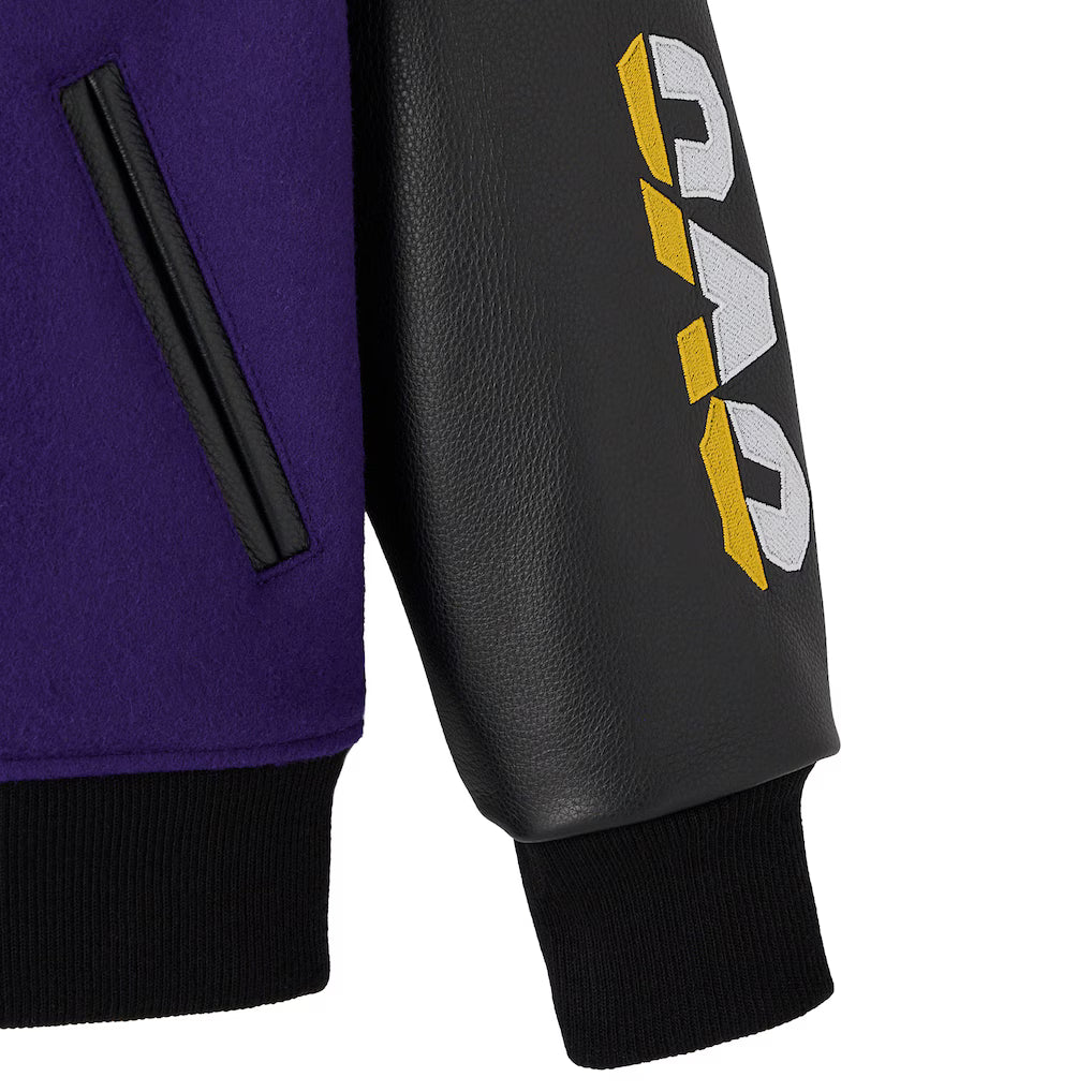 Los Angeles Lakers OVO x NBA Purple Varsity Jacket