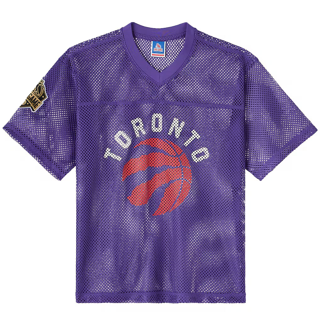 Toronto Raptors OVO x NBA Mesh Football Fashion Purple Jersey