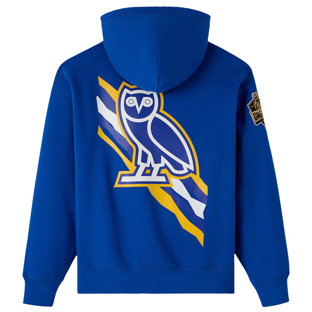 Golden State Warriors OVO x NBA Fleece Royal Hoodie