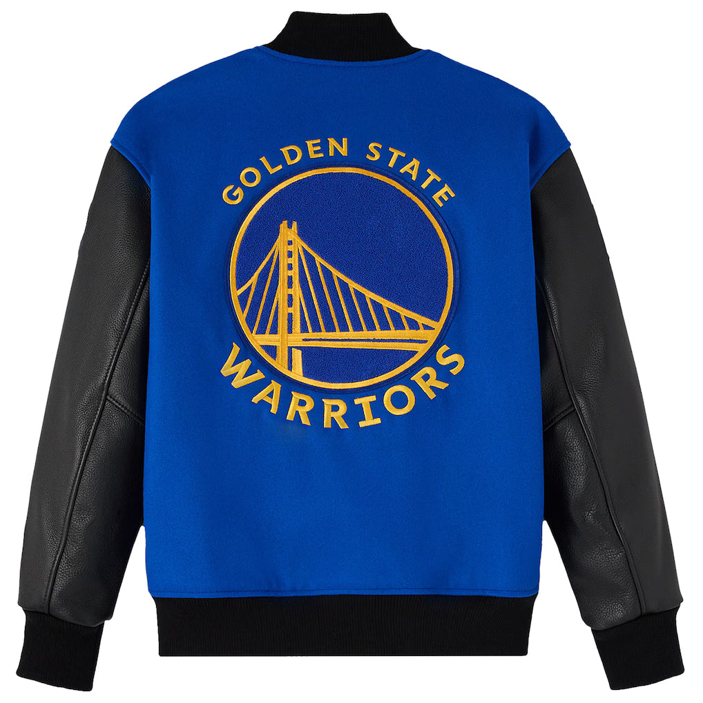 Golden State Warriors OVO x NBA Royal Varsity Jacket