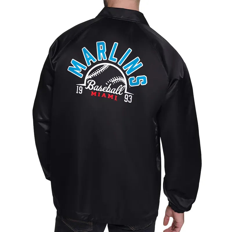 Miami Marlins Retro Logo Coaches Jacket