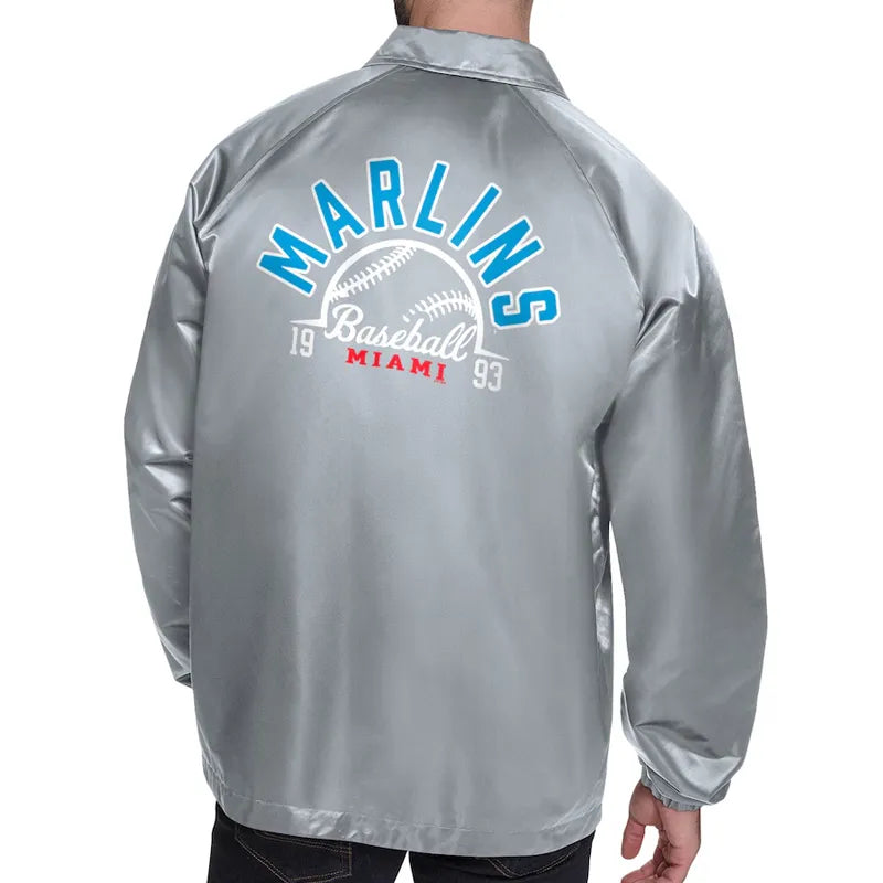 Miami Marlins Retro Logo Coaches Jacket