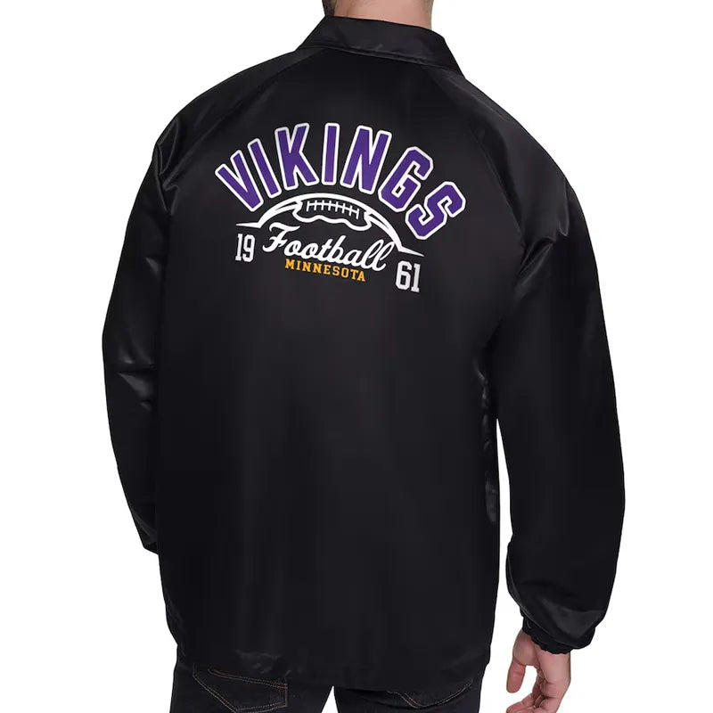 Minnesota Vikings Retro Logo Coaches Jacket