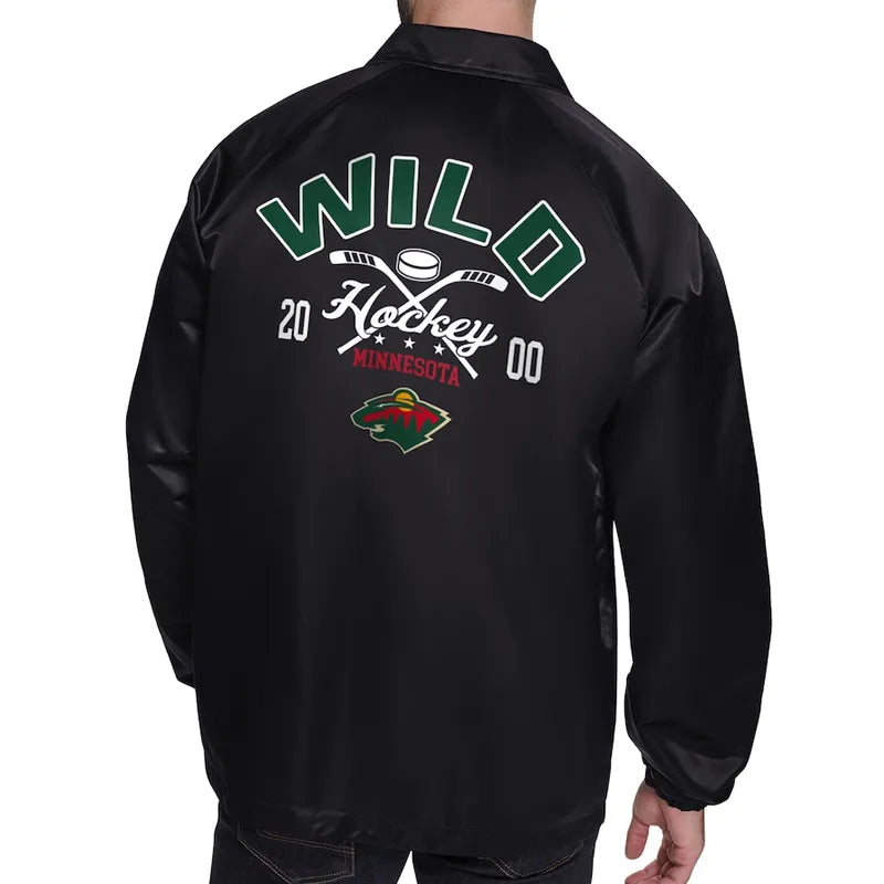 Minnesota Wild Retro Logo Coaches Jacket