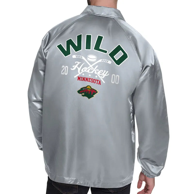 Minnesota Wild Retro Logo Coaches Jacket