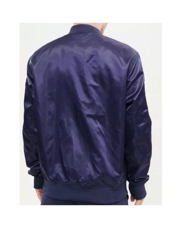 MLB Purple Detroit Tigers Satin Jacket