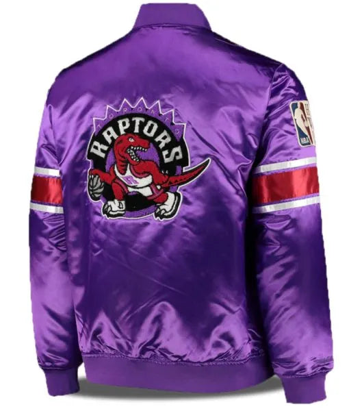 NBA Toronto Raptors Purple Satin Jacket