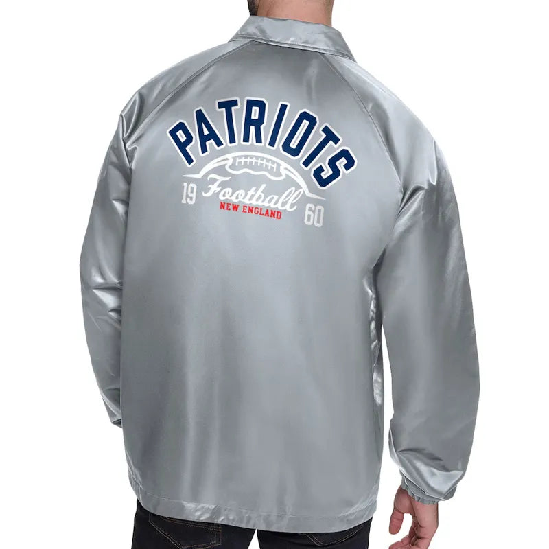 New England Patriots Retro Logo Coaches Jacket