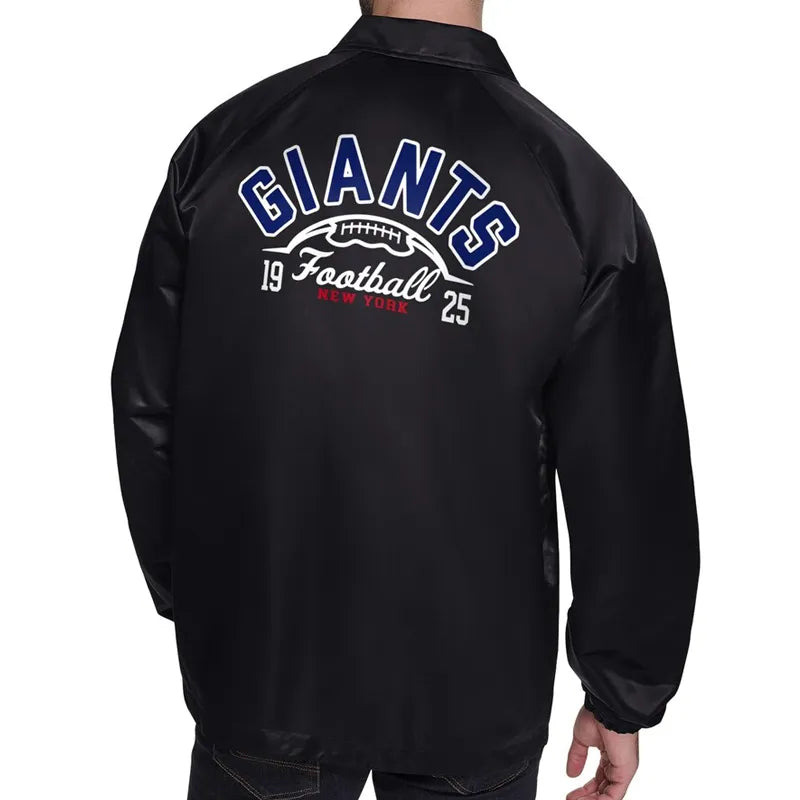 NY Giants Retro Logo Coaches Jacket