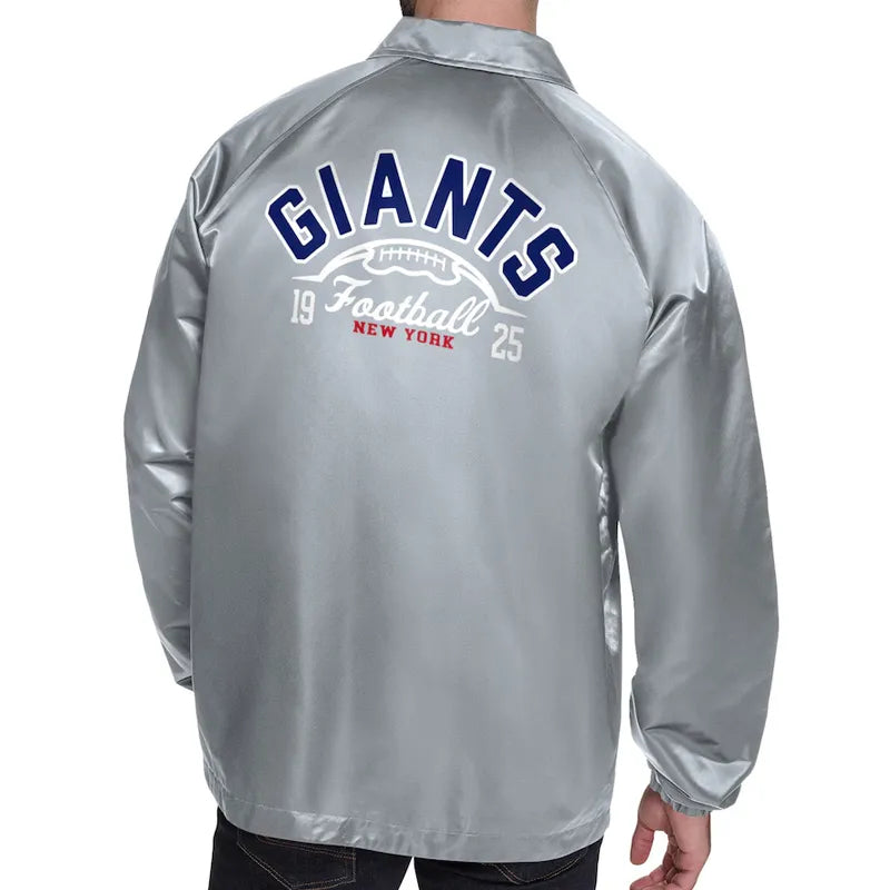 NY Giants Retro Logo Coaches Jacket