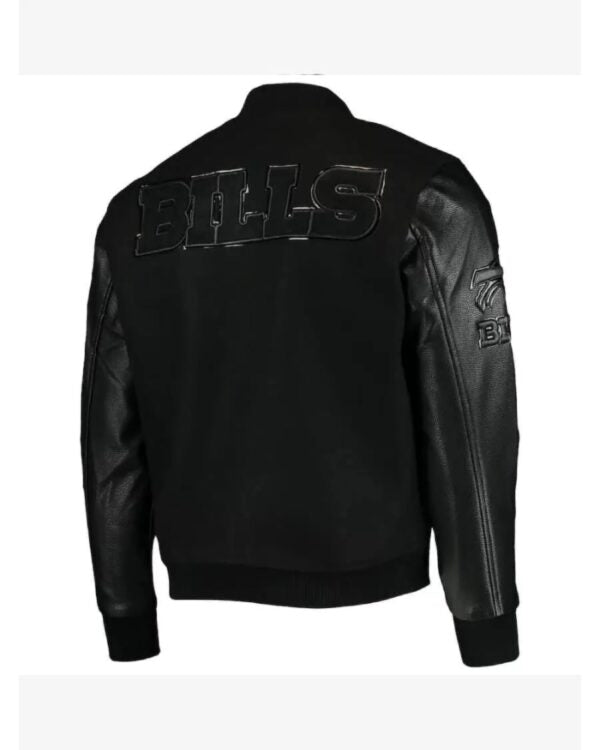 NFL Team Buffalo Bills Black Varsity Jacket