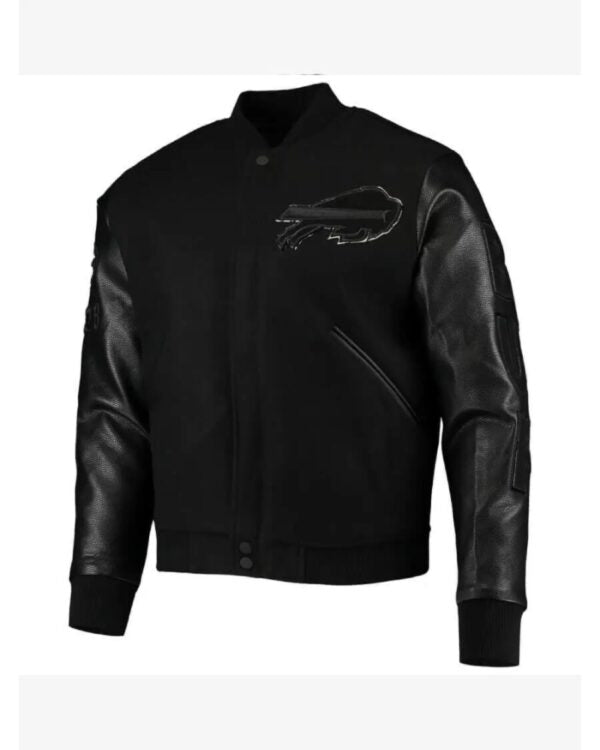 NFL Team Buffalo Bills Black Varsity Jacket
