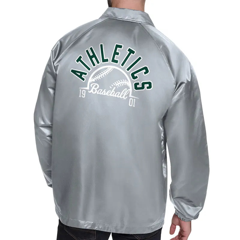 Oakland Athletics Retro Logo Coaches Jacket