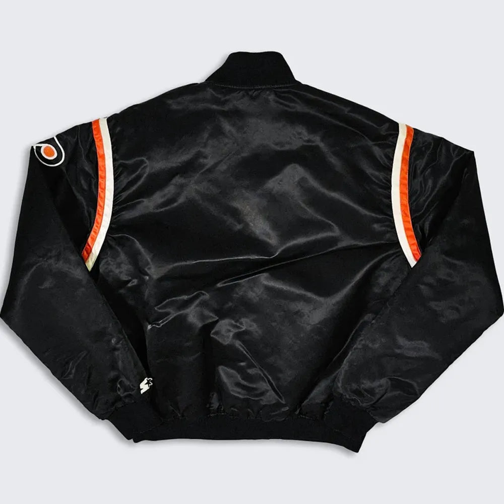 Philadelphia Flyers 80’s Black Bomber Jacket
