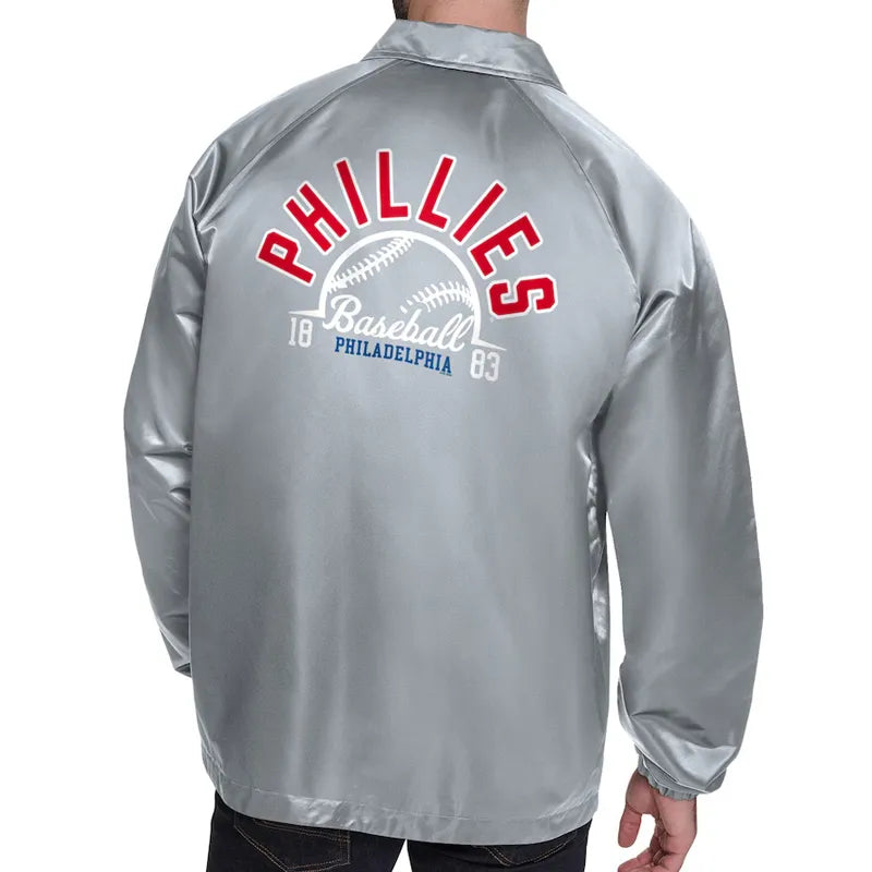 Philadelphia Phillies Retro Logo Coaches Jacket