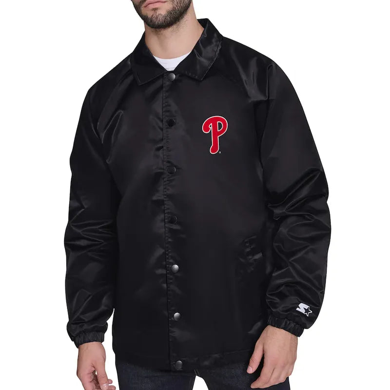 Philadelphia Phillies Retro Logo Coaches Jacket
