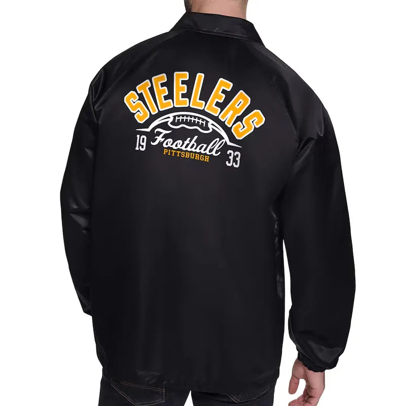 Pittsburgh Steelers Retro Logo Coaches Jacket