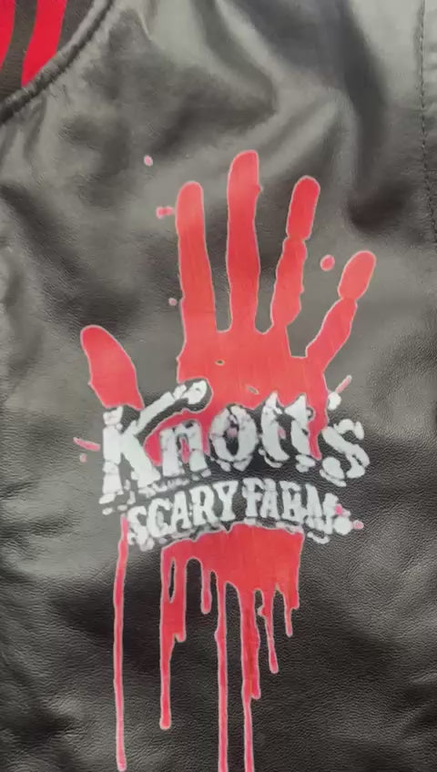 Knott’s Scary Farm Black Leather Jacket
