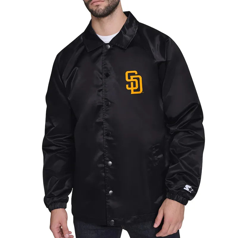San Diego Padres Retro Logo Coaches Jacket