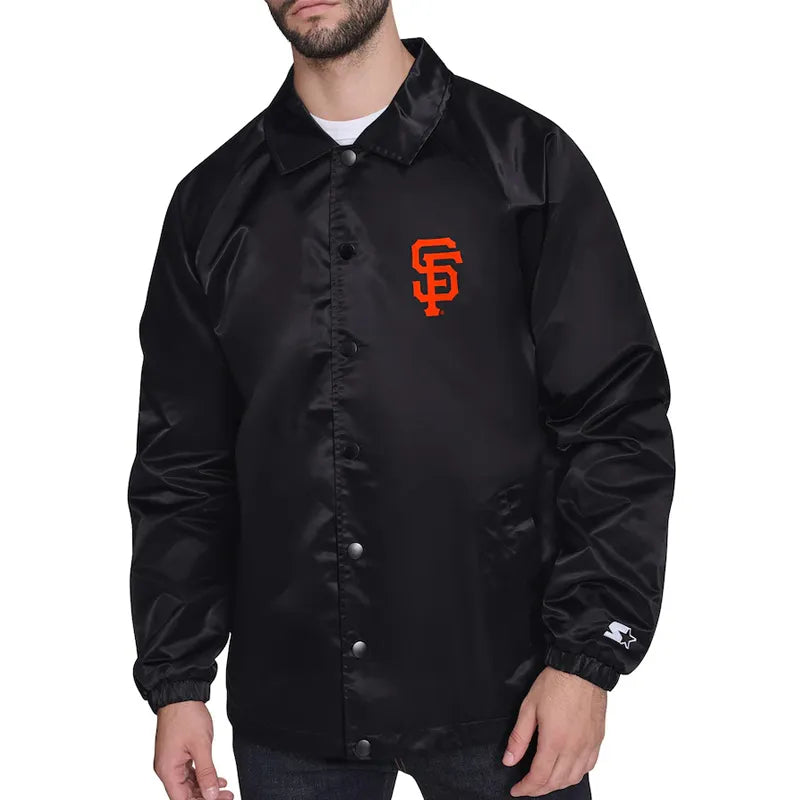 San Francisco Giants Retro Logo Coaches Jacket