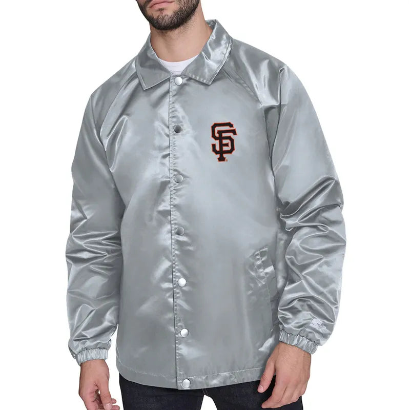 San Francisco Giants Retro Logo Coaches Jacket