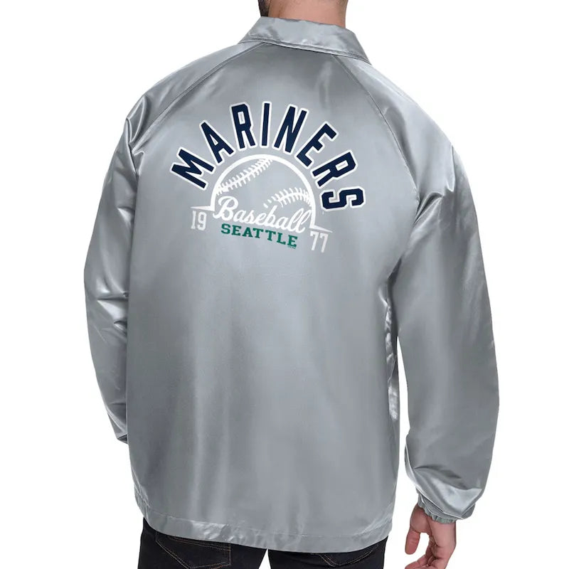 Seattle Mariners Retro Logo Coaches Jacket