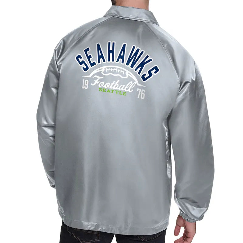 Seattle Seahawks Retro Logo Coaches Jacket
