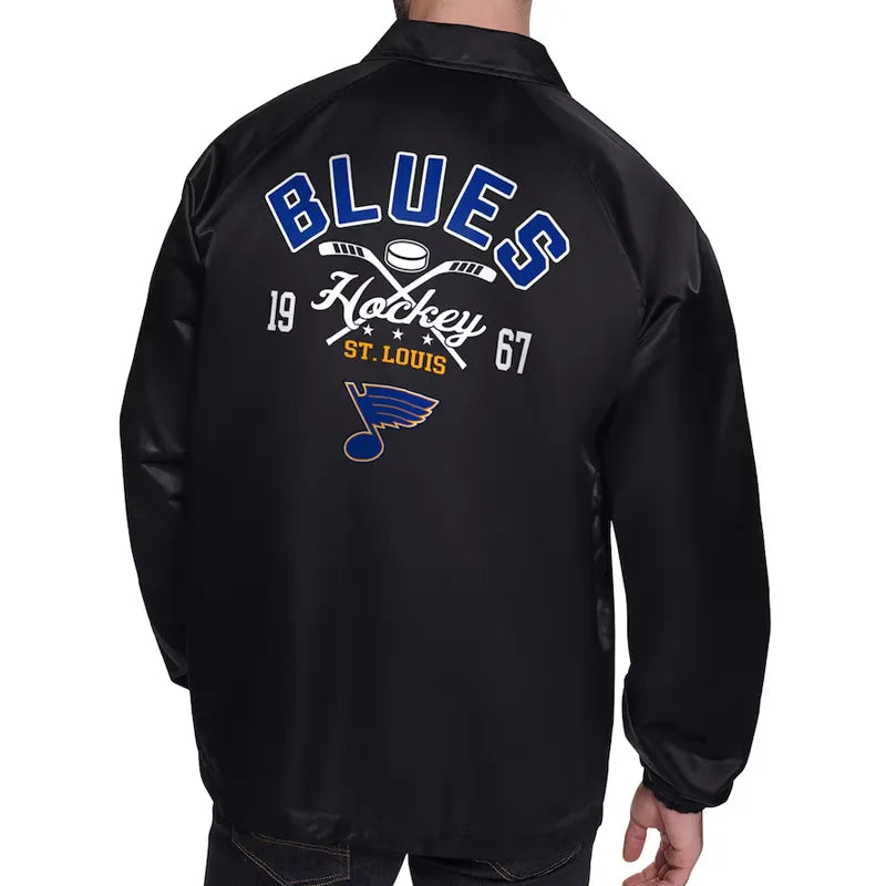 St. Louis Blues Retro Logo Coaches Jacket
