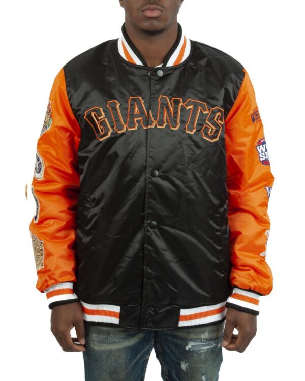 Starter San Francisco Giants Champs Patches Jacket