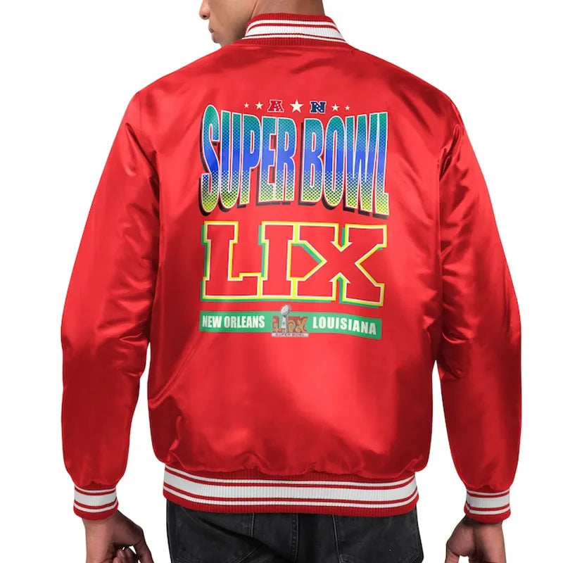 Super Bowl LIX Varsity Satin Jacket