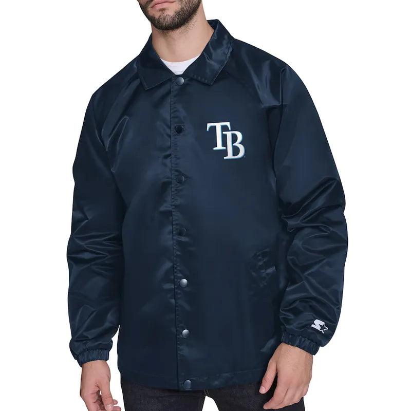 Tampa Bay Rays Retro Logo Coaches Jacket