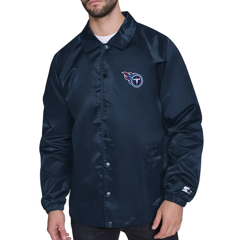 Tennessee Titans Retro Logo Coaches Jacket