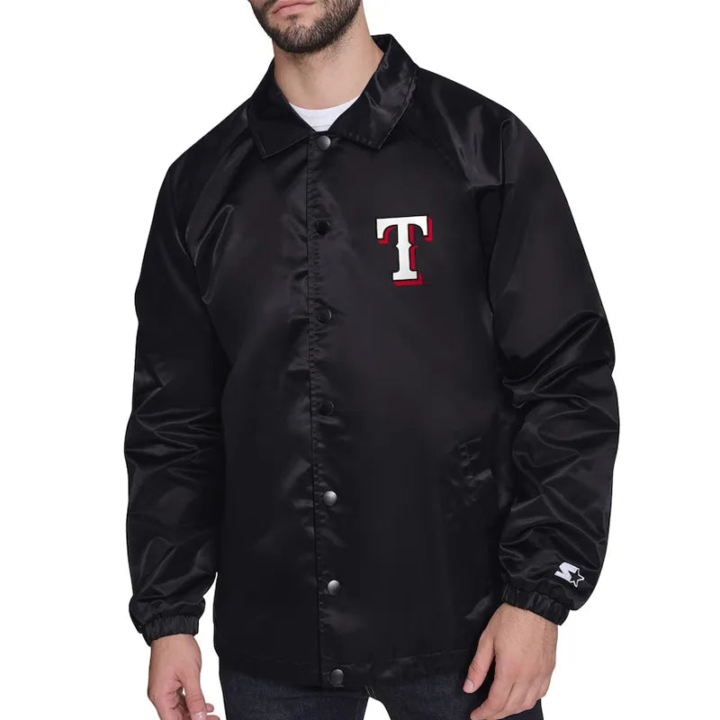 Texas Rangers Retro Logo Coaches Jacket