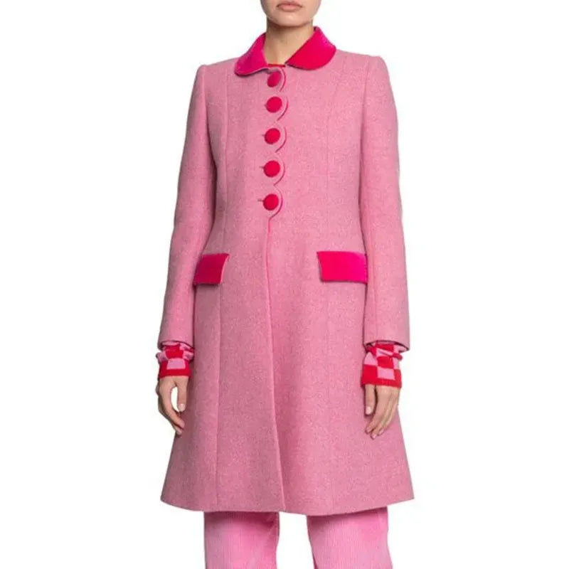 The Today Show Jenna Bush Hager Pink Scallop Coat