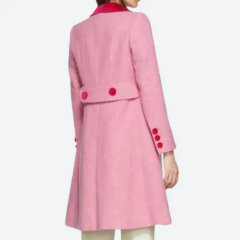 The Today Show Jenna Bush Hager Pink Scallop Coat