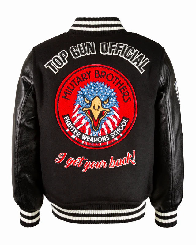 TOP GUN "MILITARY BROTHERS" VARSITY JACKET