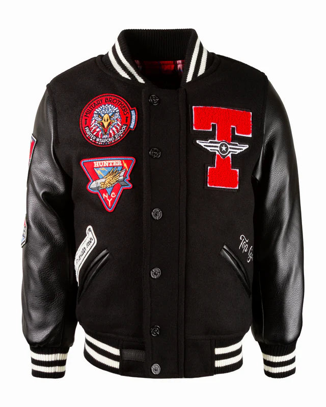 TOP GUN "MILITARY BROTHERS" VARSITY JACKET