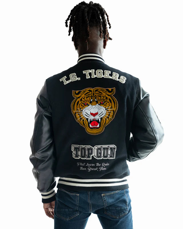 TOP GUN MEN'S "TIGER" VARSITY JACKET