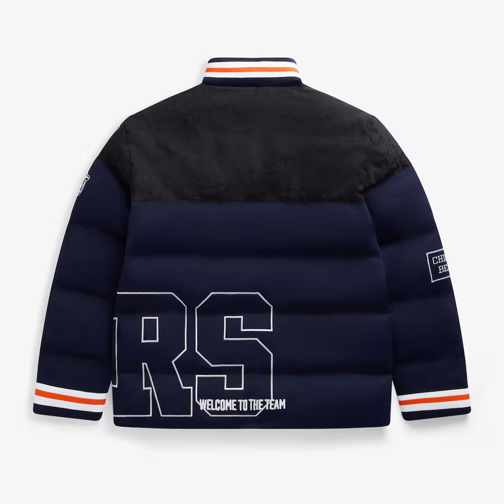 Navy Chicago Bears Team Puffer Jacket