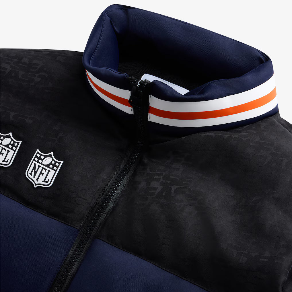 Navy Chicago Bears Team Puffer Jacket