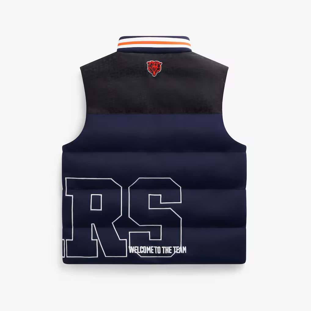 Navy Chicago Bears Team Puffer Vest