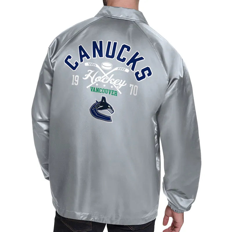 Vancouver Canucks Retro Logo Coaches Jacket