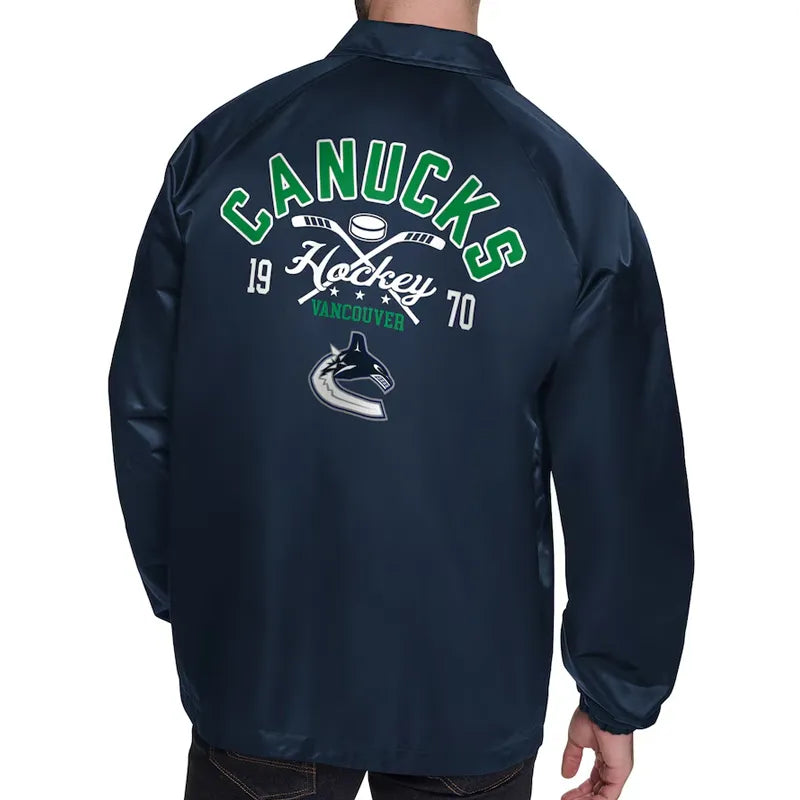 Vancouver Canucks Retro Logo Coaches Jacket