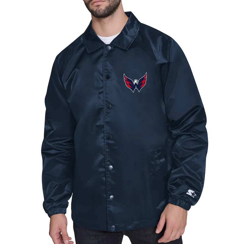 Washington Capitals Retro Logo Coaches Jacket