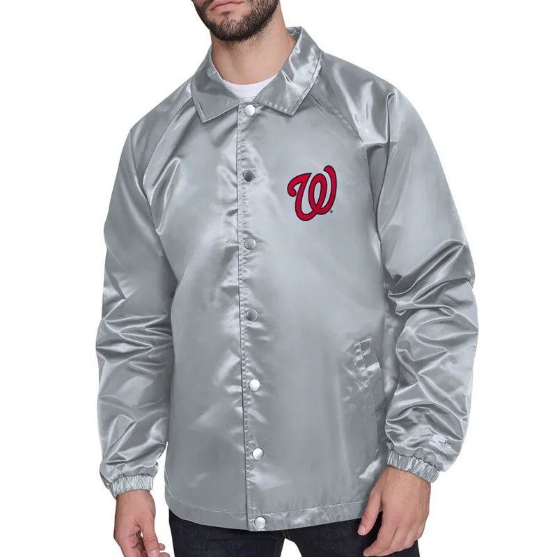 Washington Nationals Retro Logo Coaches Jacket