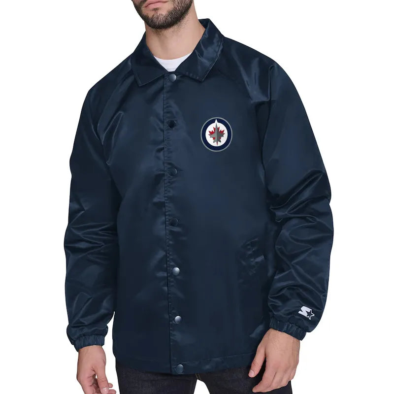 Winnipeg Jets Retro Logo Coaches Jacket