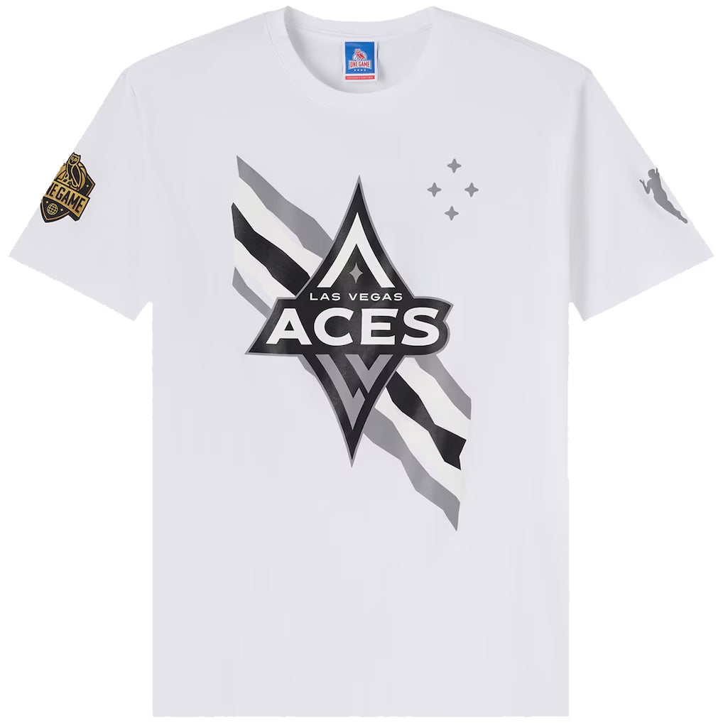 Las Vegas Aces Women's OVO x WNBA Graphic White T-Shirt